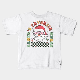 Santa's Favorite Nurse Kids T-Shirt